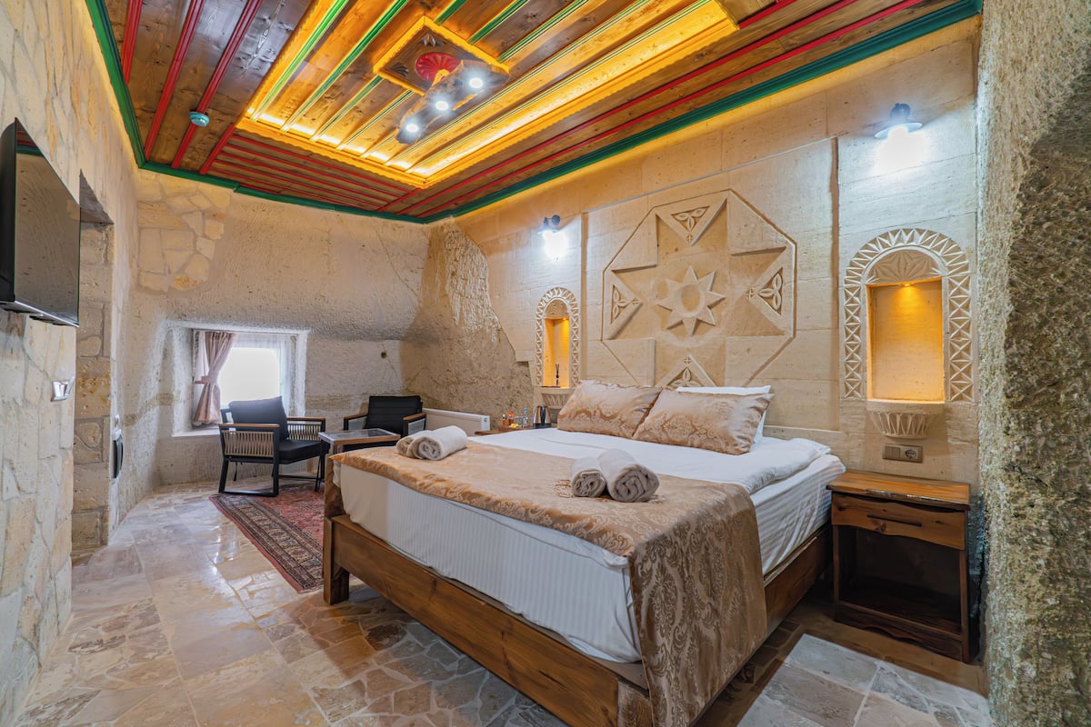 Comfort Room | Premium bedding, desk, laptop workspace, iron/ironing board