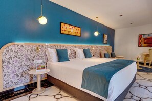 Deluxe Double Room, Partial Sea View | Desk, blackout drapes, iron/ironing board, free WiFi