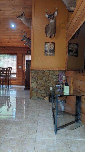 Interior - Cozy wood cabin/house nestled in the North Carolina mountains. (Lenoir)
