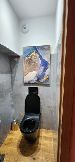 Sèche-cheveux, serviettes fournies, savon, papier toilette