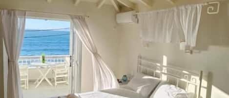 Chambre Double Deluxe, 1 grand lit, balcon, vue mer