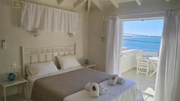 Deluxe dubbelrum - 1 queensize-sÀng - balkong - havsutsikt | Gratis wi-fi