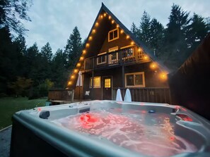 Terrace/patio - Ranger's A-Frame w/ Hot Tub on 5 Acres (Ashford)