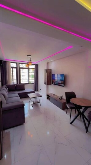 Living area - Apparently new luxury with panoramic terrace (Tanger)