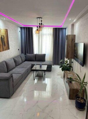 Living area - Apparently new luxury with panoramic terrace (Tanger)