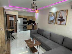 Living area - Apparently new luxury with panoramic terrace (Tanger)