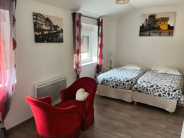 1 chambre, Wi-Fi, draps fournis