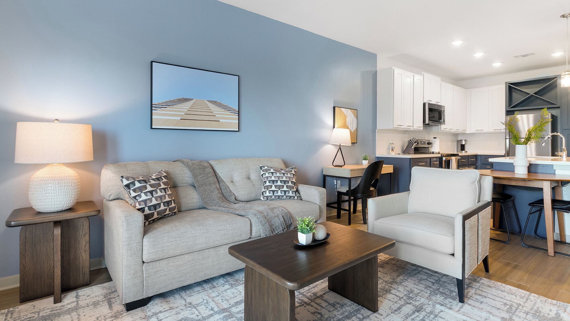 Apartment (1 Bedroom) | Living area | 50-inch TV with digital channels