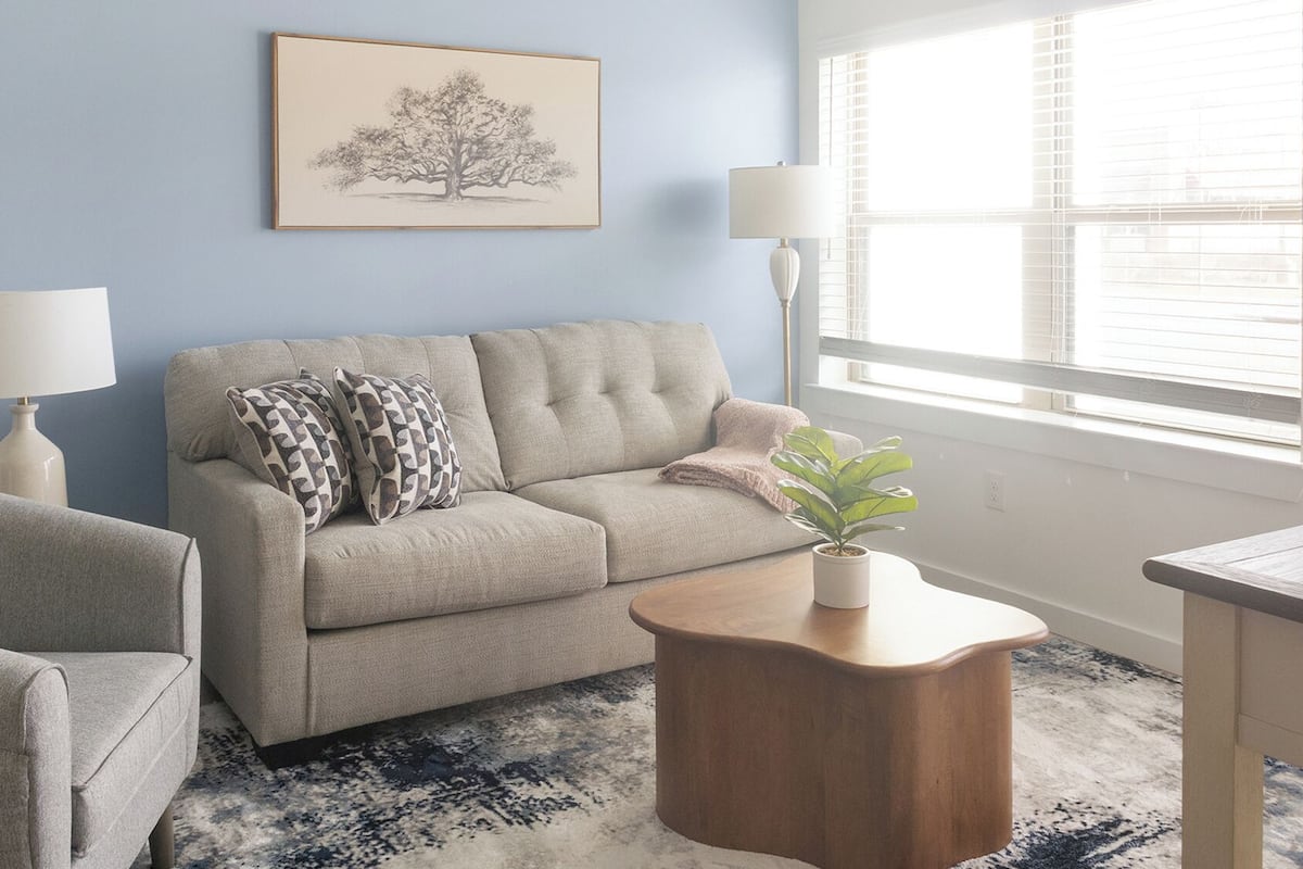 Apartment (1 Bedroom) | Living area