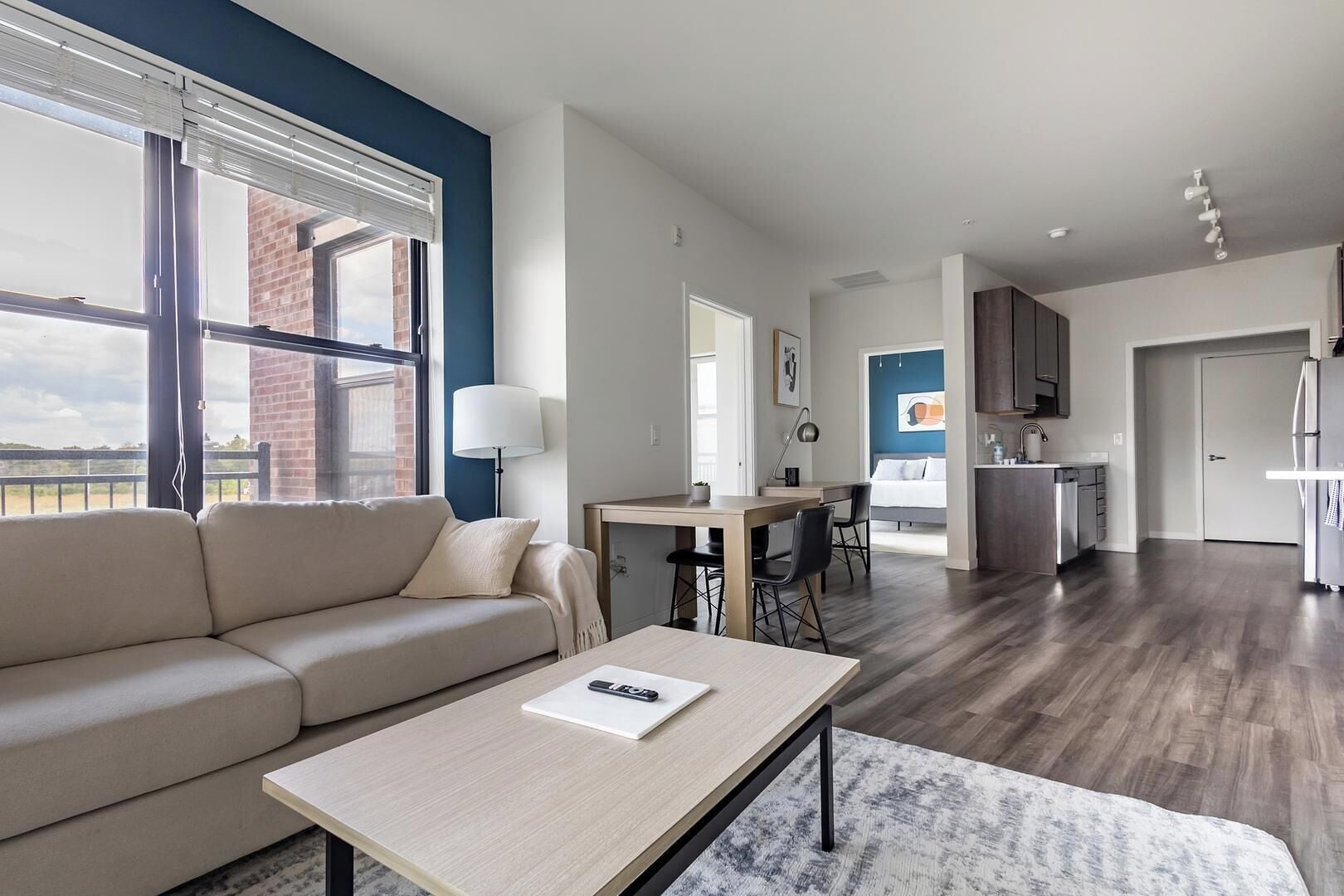 Apartment (1 Bedroom) | Living area | 50-inch TV with digital channels