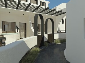 Double Room with Outdoor Hot Tub | Enceinte de l’hébergement