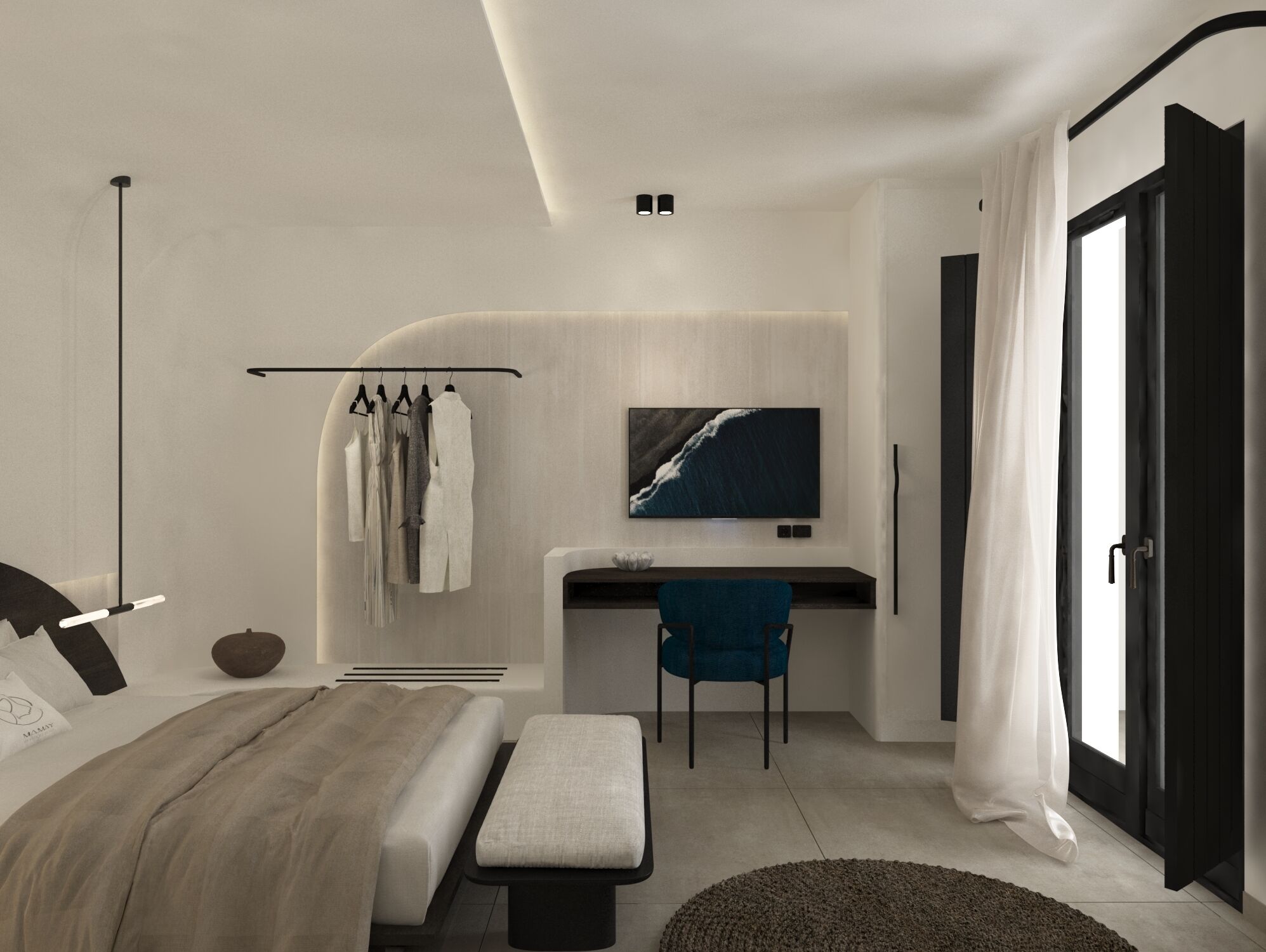 Junior Suite with Balcony | Seprai premium, minibar, brankas, dan tirai kedap cahaya