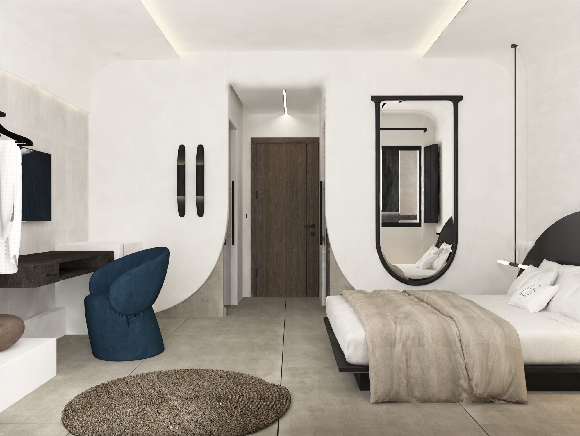 Superior Suite with Hot Tub & Sea View | Ylelliset vuodevaatteet, minibaari, tallelokero huoneessa