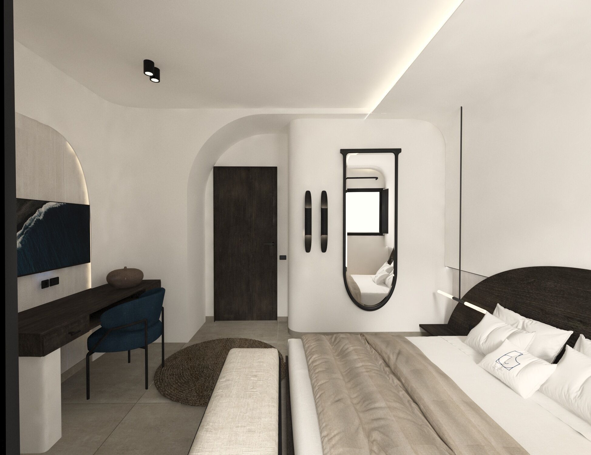 Kamar Double Superior | Seprai premium, minibar, brankas, dan tirai kedap cahaya