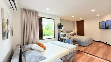 1 soveværelse, strygejern/strygebræt, internetforbindelse, sengetøj