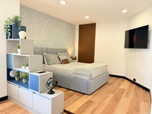 1 soveværelse, strygejern/strygebræt, internetforbindelse, sengetøj