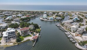 Aerial view - New Listing: 4BR/3BA Heated Pool & Spa; Sleeps 18 (Pensacola)