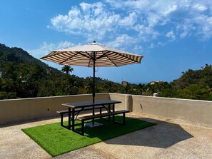 Outdoor dining - Brand New Condo in Heart of Mismaloya (Mismaloya)