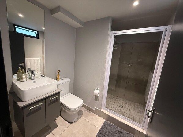 Suihku, pyyhkeet, saippua, vessapaperi