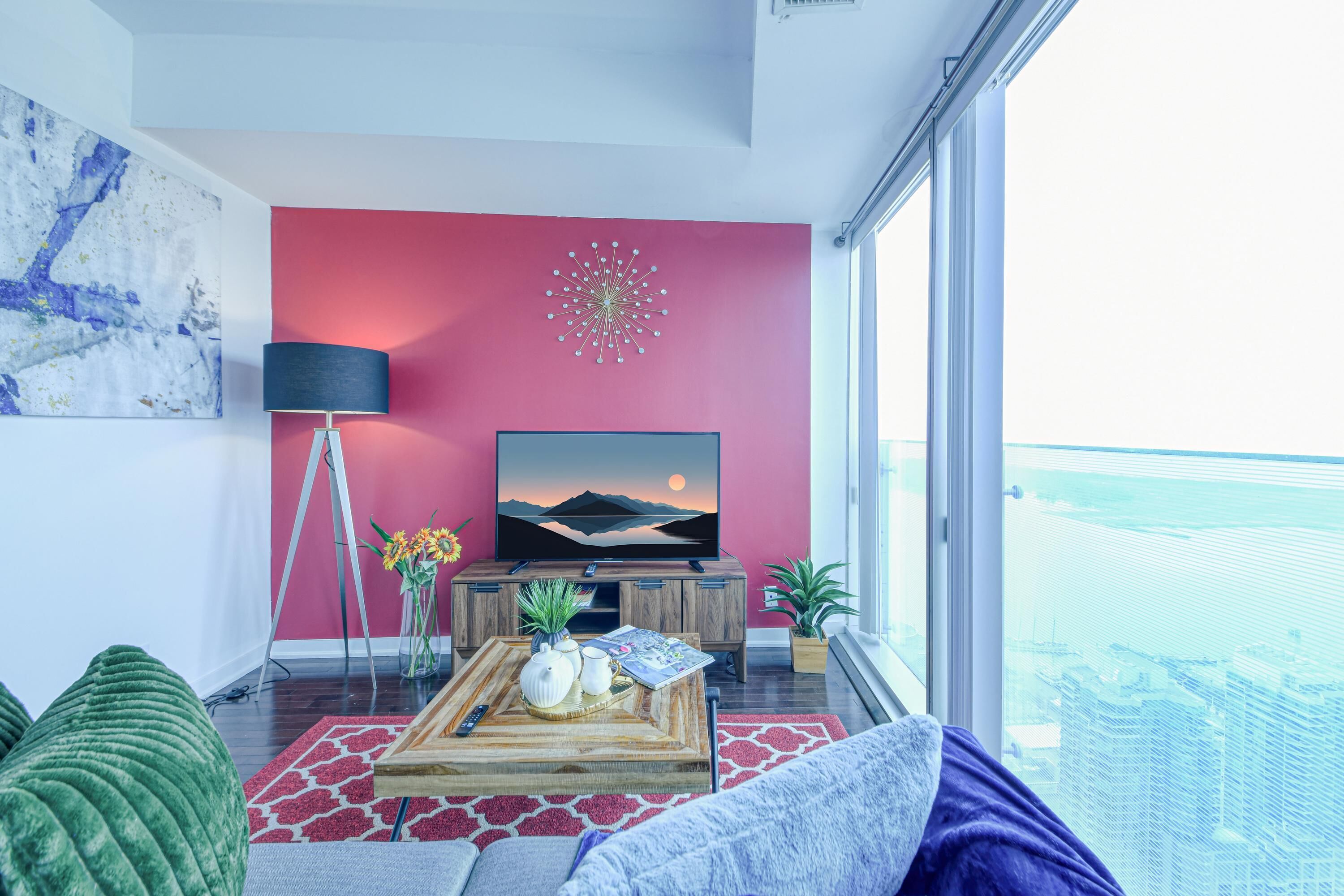 Phòng Suite Economy, 1 giường cỡ queen, không hút thuốc | Khu phòng khách