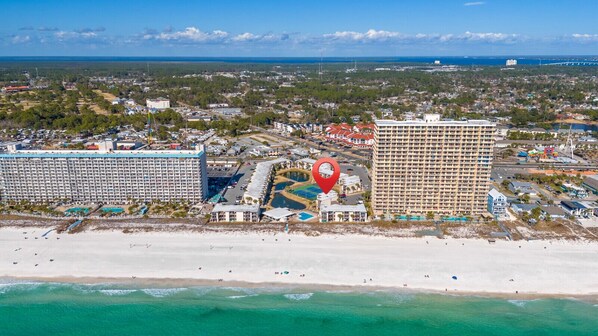 Exterior - Cozy Coastal Townhome on Sugar Beach | 3BR/3BA + Arcade Fun (Panama City Beach)