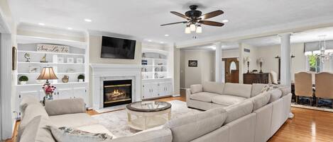 TV, fireplace, table tennis, offices