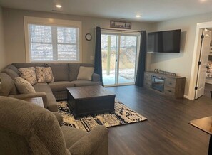 Living area - Newly built barndominium in the forest. (Manton)