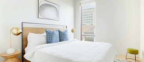 2 bedrooms, iron/ironing board, travel crib, WiFi