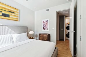 1 bedroom, iron/ironing board, travel crib, WiFi