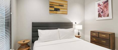 1 bedroom, iron/ironing board, travel crib, WiFi