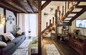 Fernseher, Kamin