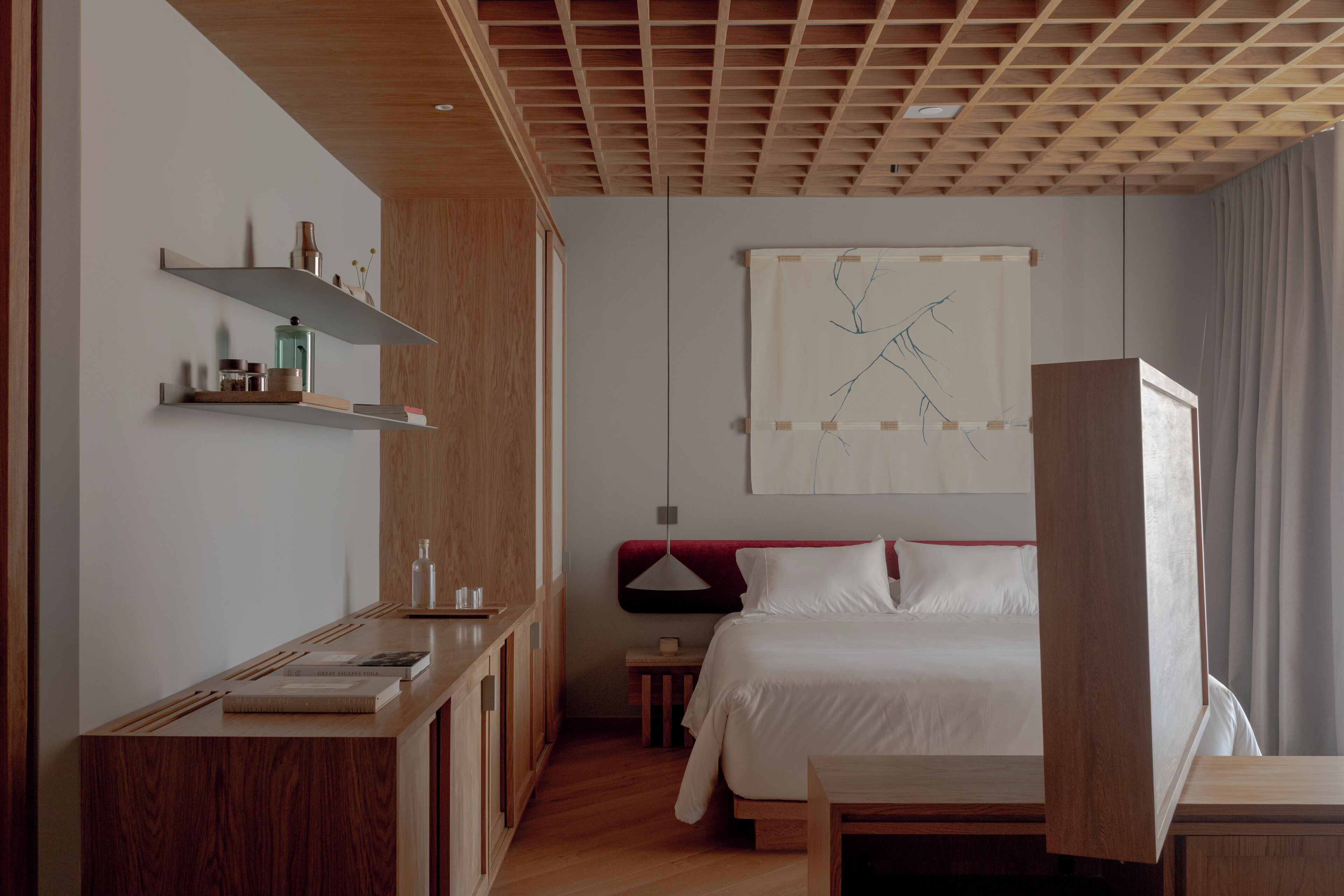 In-room safe, desk, laptop workspace, soundproofing