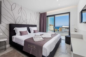 3 bedrooms, iron/ironing board, free WiFi, bed sheets - Villa Rova – Apartment with balcony and beautiful sea view (Malinska (Krk))