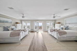 5 bedrooms, iron/ironing board, free WiFi, bed sheets - Luxury Gulf View Retreat on 30A, Steps to Sand, Sleeps 15, Pool, Golf Cart, Pets (Santa Rosa Beach)