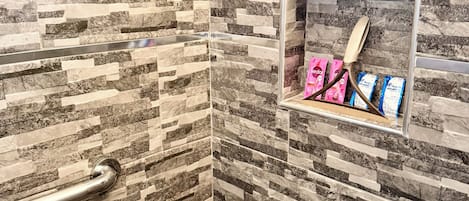Towels, soap, toilet paper