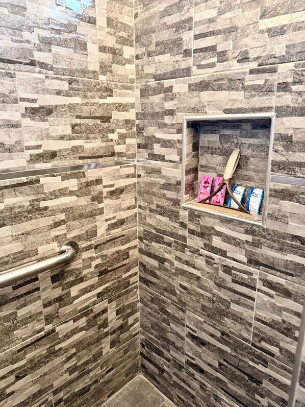 Towels, soap, toilet paper