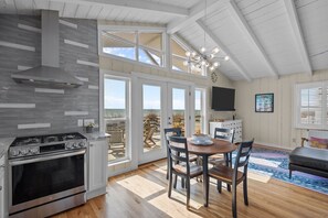 Fridge, microwave, oven, stovetop - Panoramic Oceanfront Views in the Heart of OKI (Oak Island)