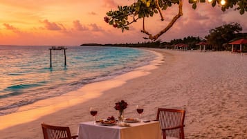 Beach nearby, white sand, free beach shuttle, sun-loungers