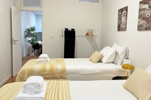 2 habitaciones, tabla de planchar con plancha y wifi gratis 