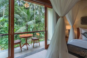 Deluxe Room, Balcony, Garden View | Select Comfort beds, in-room safe, desk, laptop workspace - The Compass Rose Ubud (Ubud)