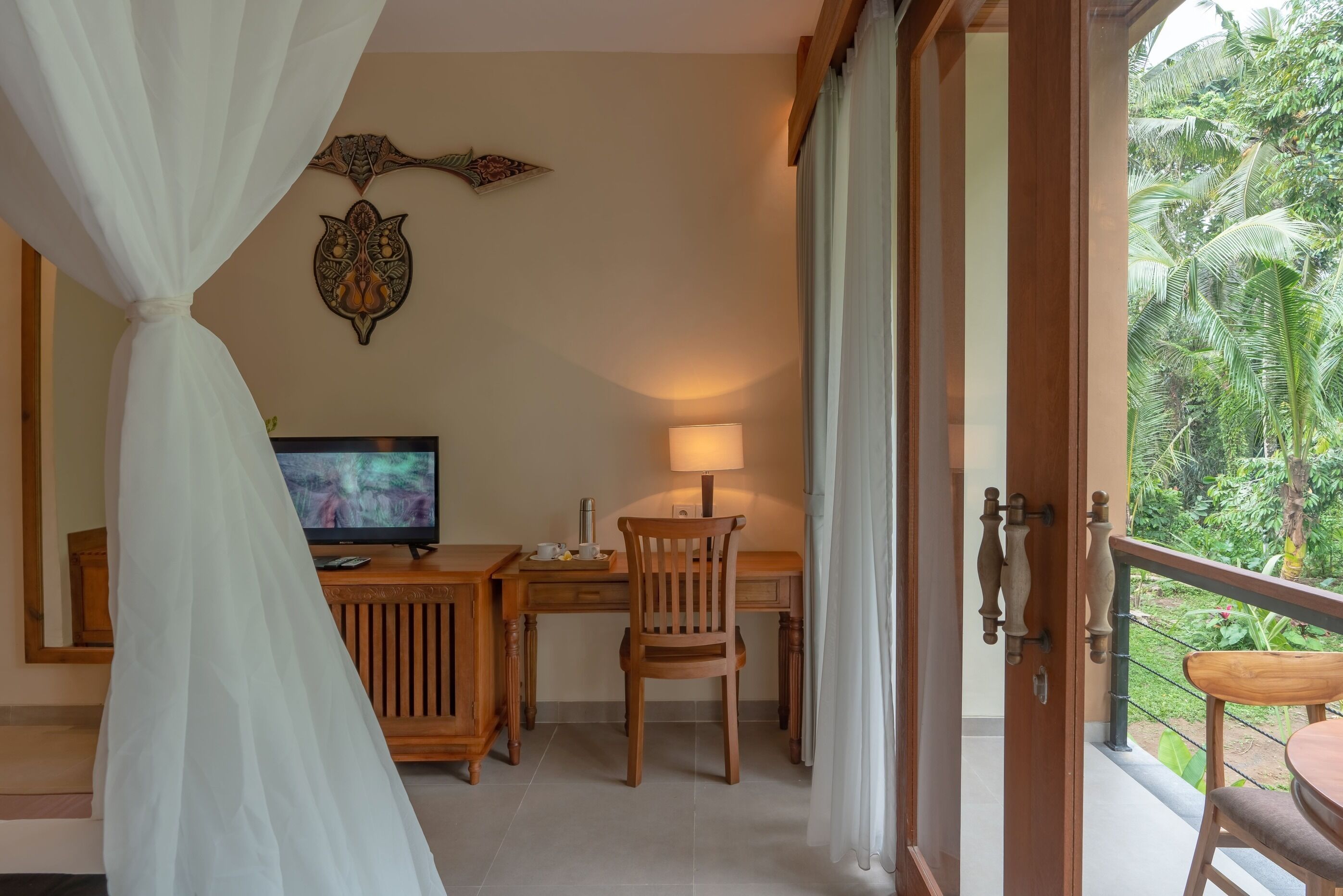 Chambre Deluxe, balcon, vue jardin