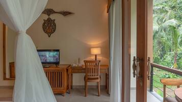 Chambre Deluxe, balcon, vue jardin