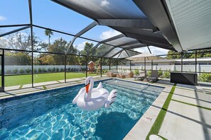 Outdoor pool - Private Pool +Game Room Near Siesta Key / Sleeps 9 (Sarasota)