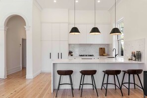 Fridge, microwave, oven, stovetop - Victorian Villa with Pool near CBD (Saint Peters)