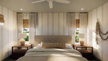 Desk, WiFi, bed sheets