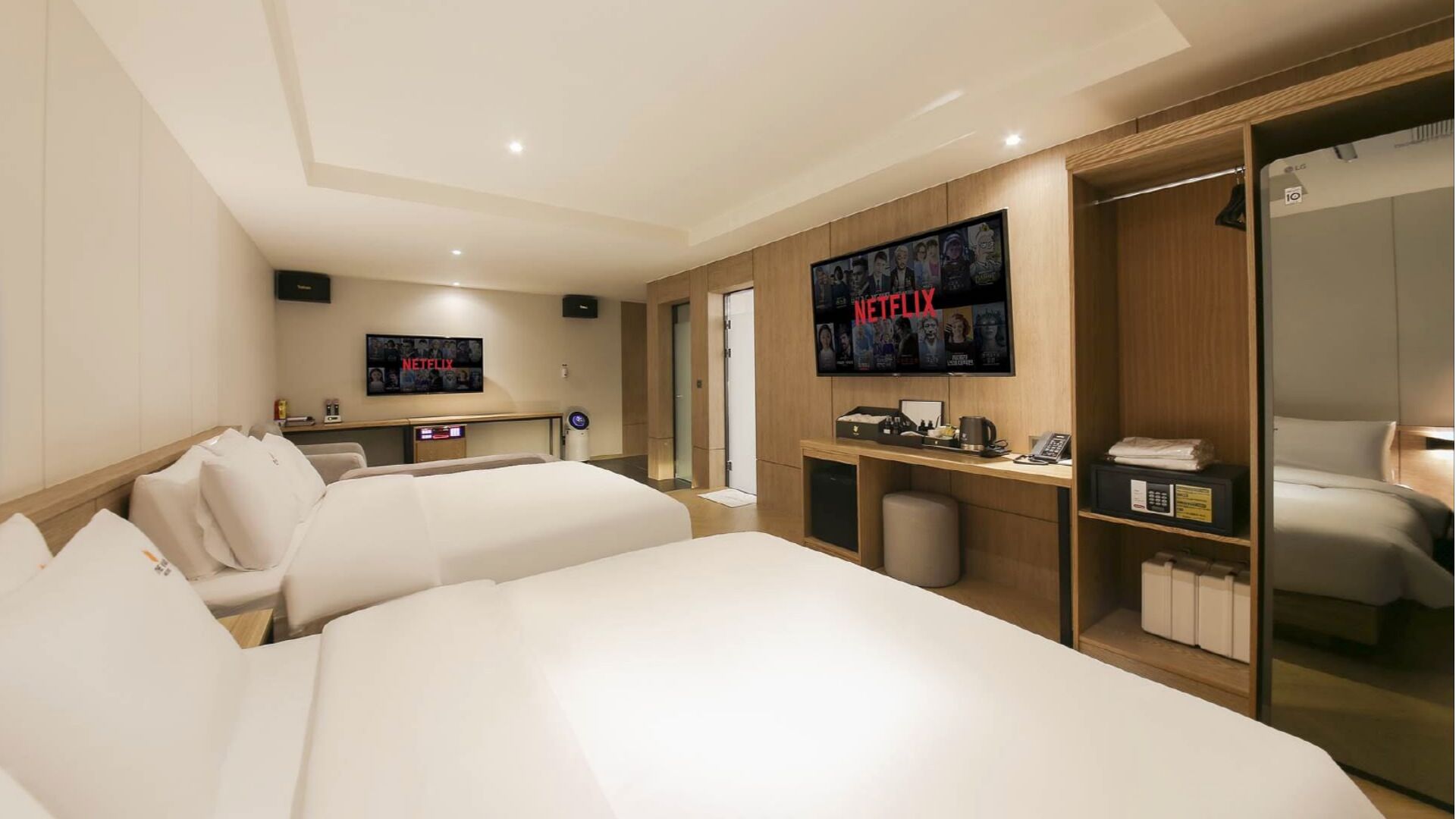 Family Suite | Individually furnished, blackout drapes, soundproofing, free WiFi