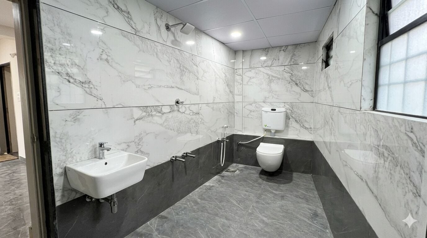 Shower, towels, soap