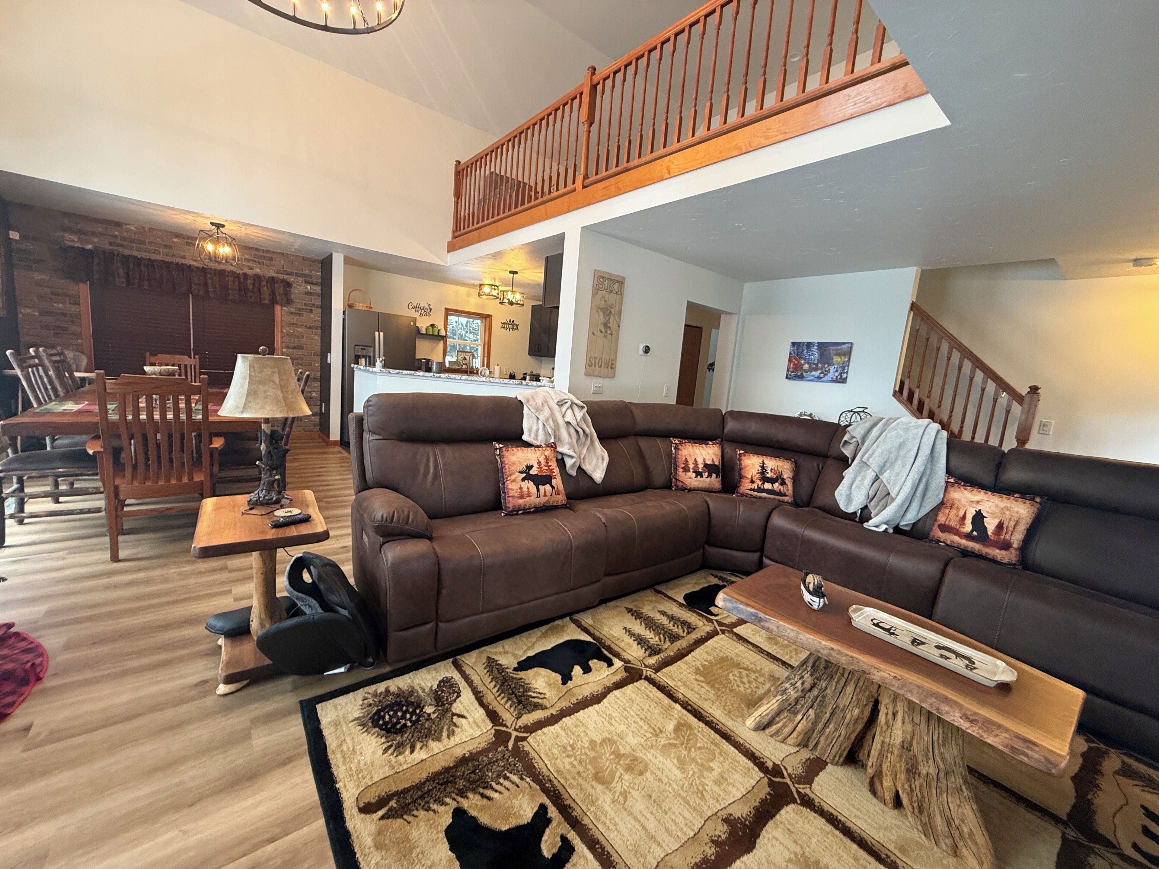 Télévision, cheminée