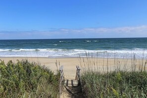 Vlak bij het strand
