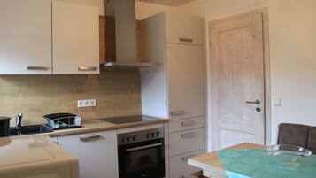 Kühlschrank, Mikrowelle, Herdplatte, Geschirrspüler